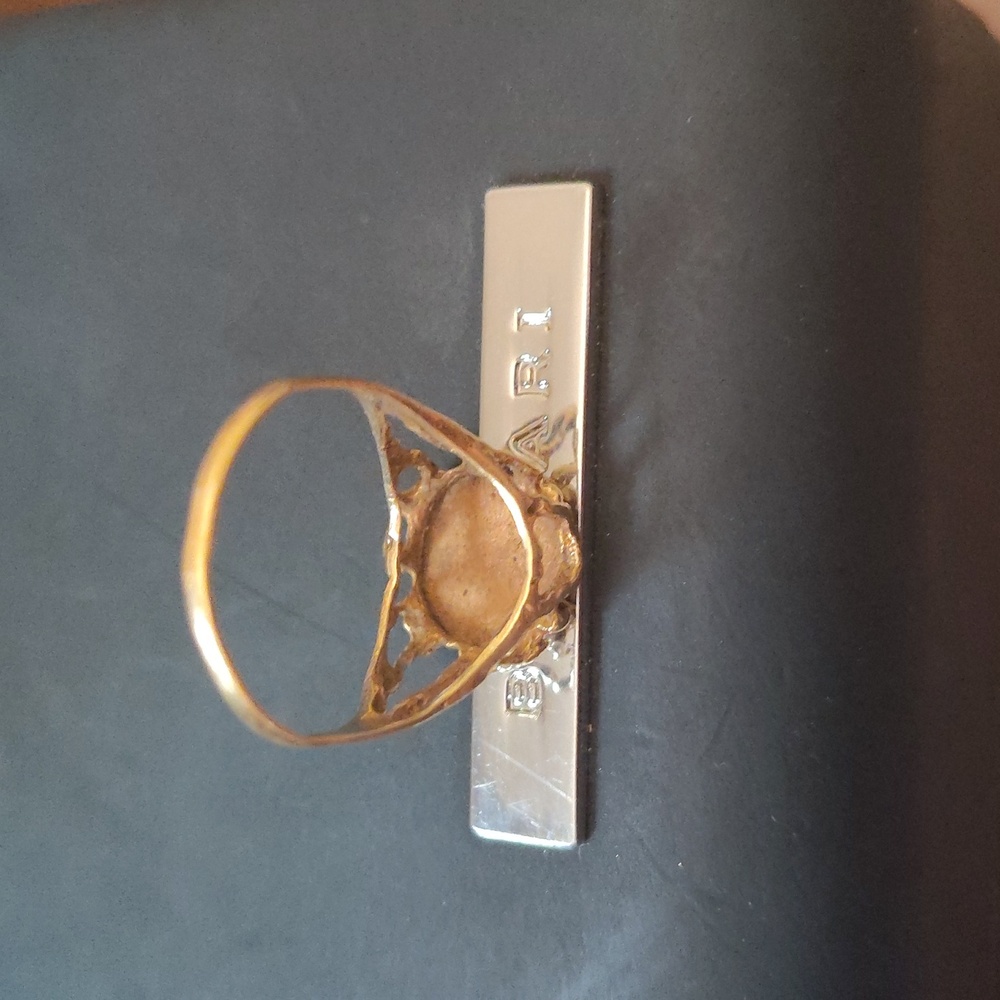 14k Womens Gold Coin Ring sz.5 - Picture 4 of 4